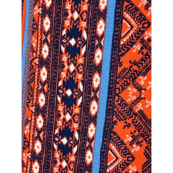 Paper Crane Sleeveless Tank Blouse Medium Red Blue Boho Festival Style - Picture 7 of 12